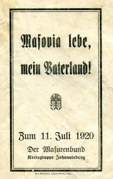 Masovia Lebe, mein Vaterland! - zum �ffnen der PDF-Datei Bild anklicken!