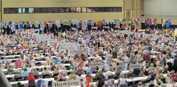 Blick in die Stadthalle