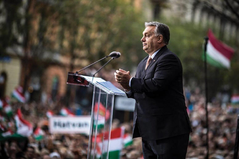 Premier Viktor Orb�n nutzte die Gelegenheit, um seine Anh�nger bereits auf den bevorstehenden EP-Wahlkampf einzustimmen. (Foto: Facebook / Orb�n Viktor)