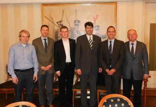 Unser Foto zeigt Marc Meiercord, Andreas Kasper, Steffen Schönrock, Stephan Grigat, Michael Weigand und Johannes Heumann (v.l.n.r.)