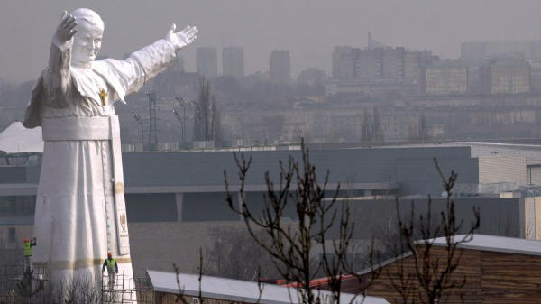 Die weltgr��te Statue von Johannes Paul II. in Czestochowa, Polen (dpa/ picture-alliance/ Waldemar Deska)
