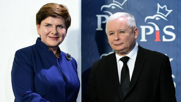 Die polnische Ministerpr�sidentin Beata Szydlo und PiS-Chef Jaroslaw Kaczynski (AFP / Janek Skarzynski)