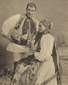 S�chsische Bauern aus der Umgebung von Hermannstadt (um 1900) - Bild zur Vergr��erung anklicken!