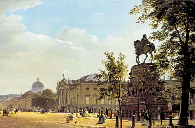 Zeitlose Pracht: Das Gem�lde �Unter den Linden mit Denkmal Friedrichs II.� von Eduard Gaertner (1852/1853)
