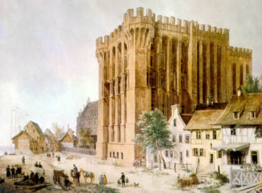 Das Schlo� Marienburg. Hochmeisterpalast - Domenico Quaglio, um 1850, �l auf Leinwand