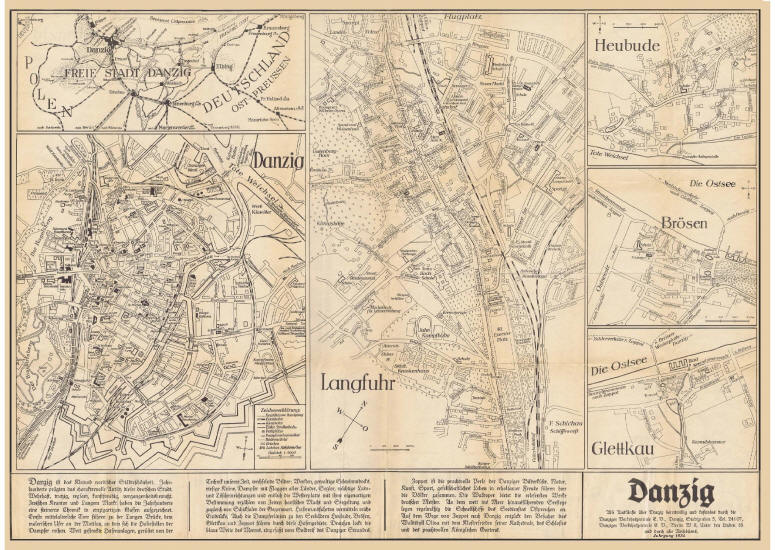 Stadtplan Danzig 1934 - Zur Vergr��erung (Anzeige als PDF) Bild anklicken!